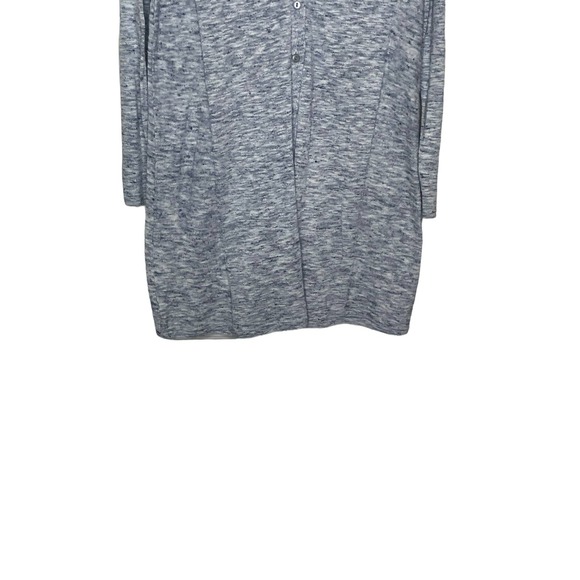 J Jill Women Cardigan Sweater V-Neck Front Button Long Sleeve Pockets Gray Small - Picture 4 of 11